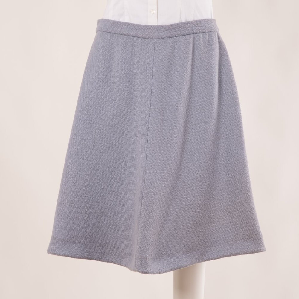 Selene Made in Italy Sky Blue Wool A-Line Skirt – NWT